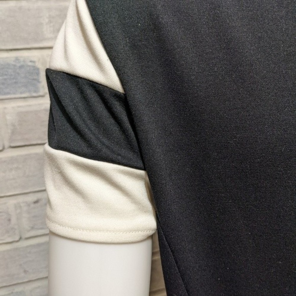 Peter Som dress drop waist black‎ white color block sz 10 - Picture 7 of 8